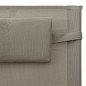 vidaXL Sonnenliege Textilene Taupe und Grau vidaXL Sonnenliege Textilene Taupe und Grau