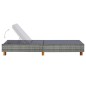 vidaXL Sonnenliege mit Auflage Poly Rattan Grau vidaXL Sonnenliege mit Auflage Poly Rattan Grau