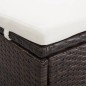 vidaXL 2-Personen-Sonnenliege mit Auflage Poly Rattan Braun vidaXL 2-Personen-Sonnenliege mit Auflage Poly Rattan Braun