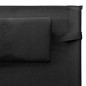 vidaXL Sonnenliege Textilene Schwarz und Grau vidaXL Sonnenliege Textilene Schwarz und Grau
