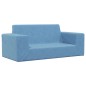 Kindersofa 2-Sitzer Blau Weich Plüsch Kindersofa 2-Sitzer Blau Weich Plüsch