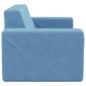 Kindersofa 2-Sitzer Blau Weich Plüsch Kindersofa 2-Sitzer Blau Weich Plüsch