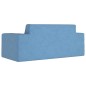 Kindersofa 2-Sitzer Blau Weich Plüsch Kindersofa 2-Sitzer Blau Weich Plüsch