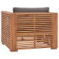 vidaXL Gartensessel mit Dunkelgrauen Kissen Massivholz Teak vidaXL Gartensessel mit Dunkelgrauen Kissen Massivholz Teak