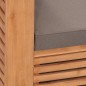 vidaXL Gartensessel mit Dunkelgrauen Kissen Massivholz Teak vidaXL Gartensessel mit Dunkelgrauen Kissen Massivholz Teak