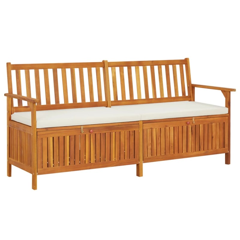 vidaXL Truhenbank mit Kissen 170 cm Massivholz Akazie vidaXL Truhenbank mit Kissen 170 cm Massivholz Akazie