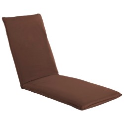 vidaXL Sonnenliege Klappbar Oxford-Gewebe Braun