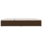 vidaXL Sonnenliege mit Auflagen Poly Rattan Braun vidaXL Sonnenliege mit Auflagen Poly Rattan Braun