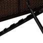 vidaXL Sonnenliege mit Auflagen Poly Rattan Braun vidaXL Sonnenliege mit Auflagen Poly Rattan Braun