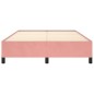 Bettgestell Rosa 140x190 cm Samt Bettgestell Rosa 140x190 cm Samt
