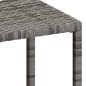 vidaXL Sonnenliegen 2 Stk. mit Tisch Poly Rattan Grau vidaXL Sonnenliegen 2 Stk. mit Tisch Poly Rattan Grau
