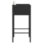 vidaXL Barhocker 4 Stk. mit Kissen Schwarz Poly Rattan vidaXL Barhocker 4 Stk. mit Kissen Schwarz Poly Rattan