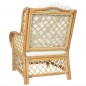 vidaXL Sessel mit Kissen Natürliches Rattan und Leinen vidaXL Sessel mit Kissen Natürliches Rattan und Leinen