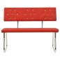 vidaXL Sitzbank 110 cm Rot Kunstleder vidaXL Sitzbank 110 cm Rot Kunstleder