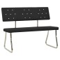 vidaXL Sitzbank 110 cm Schwarz Kunstleder vidaXL Sitzbank 110 cm Schwarz Kunstleder