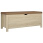 vidaXL Sitzbank mit Stauraum und Kissen Sonoma-Eiche 105x40x45 cm vidaXL Sitzbank mit Stauraum und Kissen Sonoma-Eiche 105x40x45 cm
