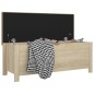 vidaXL Sitzbank mit Stauraum und Kissen Sonoma-Eiche 105x40x45 cm vidaXL Sitzbank mit Stauraum und Kissen Sonoma-Eiche 105x40x45 cm