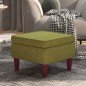 vidaXL Hocker mit Holzbeinen Hellgrün Samt vidaXL Hocker mit Holzbeinen Hellgrün Samt
