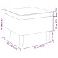 vidaXL Hocker mit Holzbeinen Hellgrau Samt vidaXL Hocker mit Holzbeinen Hellgrau Samt