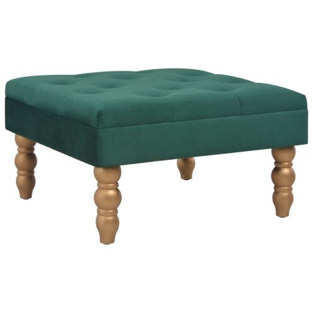 vidaXL Hocker Dunkelgrün 60x60x36 cm Samt
