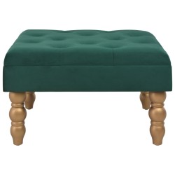 vidaXL Hocker Dunkelgrün 60x60x36 cm Samt
