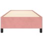 Bettgestell Rosa 90x190 cm Samt Bettgestell Rosa 90x190 cm Samt