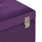 vidaXL Bank mit Stauraum 80 cm Lila Samt vidaXL Bank mit Stauraum 80 cm Lila Samt
