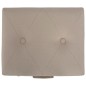 vidaXL Hocker mit Stauraum 40 cm Beige Stoff vidaXL Hocker mit Stauraum 40 cm Beige Stoff