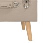 vidaXL Hocker mit Stauraum 40 cm Beige Stoff vidaXL Hocker mit Stauraum 40 cm Beige Stoff