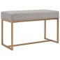 vidaXL Bank 80 cm Grau Samt vidaXL Bank 80 cm Grau Samt