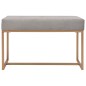 vidaXL Bank 80 cm Grau Samt vidaXL Bank 80 cm Grau Samt