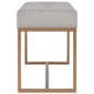 vidaXL Bank 80 cm Grau Samt vidaXL Bank 80 cm Grau Samt