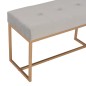 vidaXL Bank 80 cm Grau Samt vidaXL Bank 80 cm Grau Samt