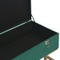 vidaXL Bank mit Staufach 105 cm Grün Samt vidaXL Bank mit Staufach 105 cm Grün Samt