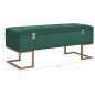 vidaXL Bank mit Staufach 105 cm Grün Samt vidaXL Bank mit Staufach 105 cm Grün Samt