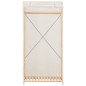 vidaXL Kleiderschrank Weiß 79 x 40 x 170 cm Stoff vidaXL Kleiderschrank Weiß 79 x 40 x 170 cm Stoff