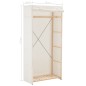 vidaXL Kleiderschrank Weiß 79 x 40 x 170 cm Stoff vidaXL Kleiderschrank Weiß 79 x 40 x 170 cm Stoff