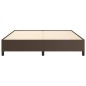Bettgestell Braun 180x200 cm Kunstleder Bettgestell Braun 180x200 cm Kunstleder