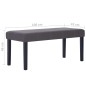 vidaXL Sitzbank 106 cm Grau Kunstleder vidaXL Sitzbank 106 cm Grau Kunstleder