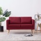 vidaXL 2-Sitzer-Sofa Stoff Weinrot vidaXL 2-Sitzer-Sofa Stoff Weinrot