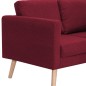 vidaXL 2-Sitzer-Sofa Stoff Weinrot vidaXL 2-Sitzer-Sofa Stoff Weinrot