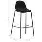 vidaXL Barhocker 4 Stk. Schwarz Stoff vidaXL Barhocker 4 Stk. Schwarz Stoff