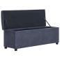 vidaXL Bank mit Staufach 116 cm Grau Wildleder-Optik vidaXL Bank mit Staufach 116 cm Grau Wildleder-Optik