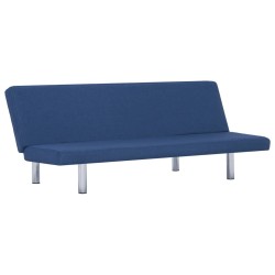vidaXL Schlafsofa Blau Polyester