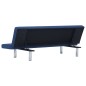 vidaXL Schlafsofa Blau Polyester vidaXL Schlafsofa Blau Polyester