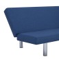 vidaXL Schlafsofa Blau Polyester vidaXL Schlafsofa Blau Polyester