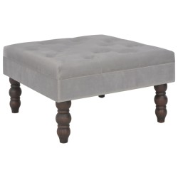 vidaXL Hocker Dunkelgrau 60 x 60 x 36 cm Samt