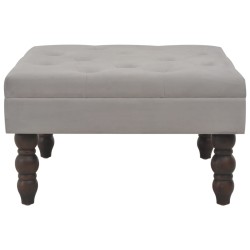 vidaXL Hocker Dunkelgrau 60 x 60 x 36 cm Samt