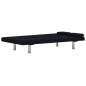 vidaXL Schlafsofa mit zwei Kissen Schwarz Polyester vidaXL Schlafsofa mit zwei Kissen Schwarz Polyester