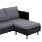 vidaXL 3-Sitzer-Sofa mit Kissen Schwarz Kunstleder vidaXL 3-Sitzer-Sofa mit Kissen Schwarz Kunstleder